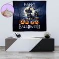 thumbnail image 4 of Happy Halloween Schnauzer Witch Pumpkins Bats Tapestry Miniature Schnauzer Dog Lover Wall Hanging Backdrop Home Decor - 13012, 4 of 5