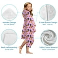 thumbnail image 7 of Pink Dachshund Chips Hooded Bath Towel，50"x30" for Ages 3 To 12 Kids, Quick Dry Lightweight Soft Microfiber Hood Beach Towel Cover Up for Kids, 7 of 7