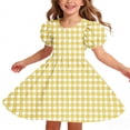 thumbnail image 6 of LIaqionyy Girls Dress Short Sleeve Skater A Line Sundress Kids Casual Stretchy Flowy Dresses Dancewear, 6 of 7