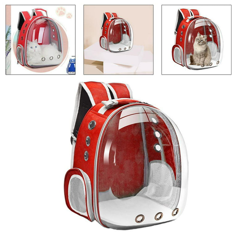 Henkelion Cat Backpack Carrier Bubble Carrying Bag Small Dog Backpack Carrier for Small Medium Dogs Cats Space Capsule Pet Carrier Dog Hiking