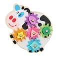 thumbnail image 3 of Miangastore 1 Ensemble Jouets de Rotation pour Enfants Jouets Éducatifs en Bois Jouets en Forme de Vache, 3 of 9