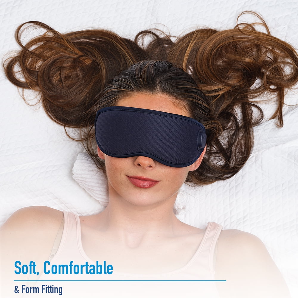 Miracle Dry Eye Relief Mask, Heat + Massage, for Tired, Strained Eyes, Cordless and Rechargeable