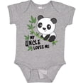 thumbnail image 3 of Inktastic My Uncle Loves Me Cute Panda Boys or Girls Baby Bodysuit, 3 of 5