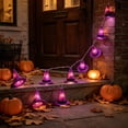 thumbnail image 5 of Halloween Decor Witch Hat String Lights 59.06 Inch Battery Operated Glowing Purple Felt Hats for Indoor Home Party Decor, 5 of 6