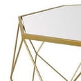 thumbnail image 3 of Benjara Fina Metal Plant Stand Table Set of 2, Modern Gold Metal, Geometric Base, 3 of 6