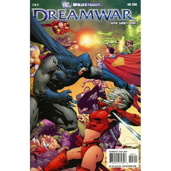 DC Wildstorm Dreamwar #3 VF ; WildStorm Comic Book