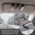 thumbnail image 3 of LEEYNEER 2 PCS Glasses Holders for Car Sun Visor  Bling Crystal Rhinestones Car Eyeglasses Sunglasses Hanger Mount with Ticket Card Clip for Women Girls, 3 of 7