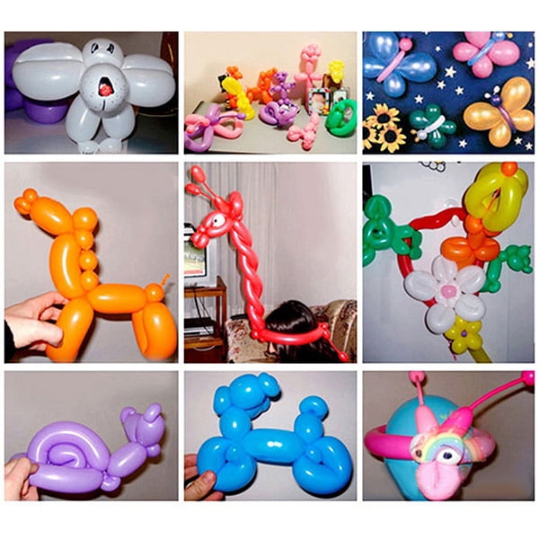 200pcs Long Balloon Mixed Color Magic Animal Making Party DIY Decoration US 