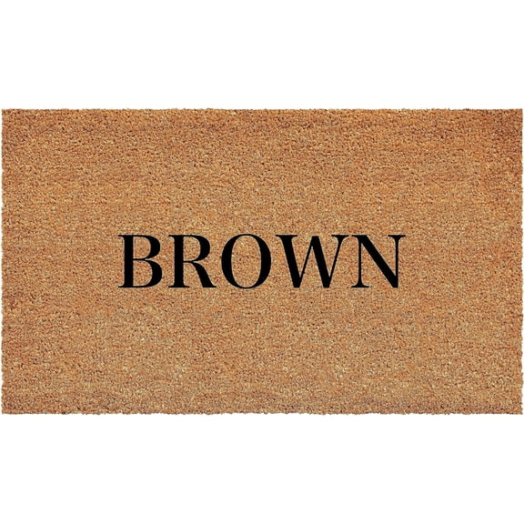 Calloway Mills 111211729 Bold Brown Personalized Doormat 17" x 29"