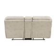 thumbnail image 4 of Tony Manual Reclining Loveseat w Center Console- USB Ports- Sand Brown, 4 of 7