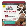 SlimFast Keto Fat Bomb Whipped Triple Chocolate Meal Replacement Bar, 5 Count (Pack of 6)