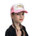 thumbnail image 4 of PAYOHTO Kids Animals Japanese Food Style Baseball Hat Back Adjustable Mesh Breathable Hats Pink Trucker Cap Outdoor Fishing Sun Caps for Boys or Girls ages 4-10, 4 of 9