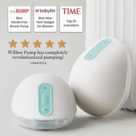 Willow 3.0 Pump Breast Pump Flanges, 2-Pack | Breast Shield & Nipple Visibility for Hands-Free Breast Feeding | Compatible with Willow Pump Milk Bags (Clear, 24mm)