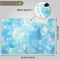 thumbnail image 3 of Transparent Bubbles Foldable Binder Folder Clipboard with Pen Slot Double Clips A4 Size File Storage, 3 of 8