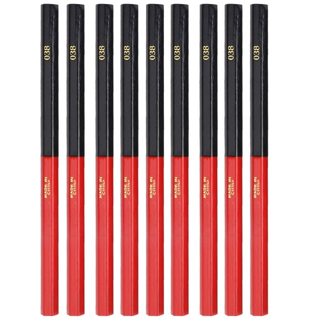 Woodworking Pencils, 2-Head Pencils DIY Mark PenHand Tools Red + Blue Core Pencils For Woodworking For Carpenter For Take A Quick Measurement