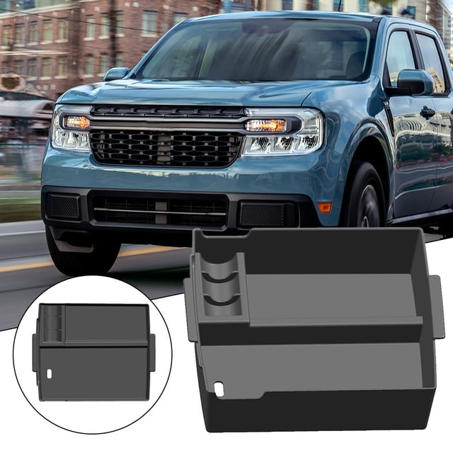 Yimiti Boîte de Rangement à Commande Centrale pour Accoudoir Ford Maverick 2022-2023 Noir