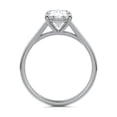 thumbnail image 3 of Alor Jewel Oval Cut 1.8 Ct E-F/VVS1 Moissanite Engagement Ring - 14K White Gold Plated Proposal Wedding Ring - Simple Anniversary Ring - Ring - White Gold Plated Ring for Her, 3 of 4