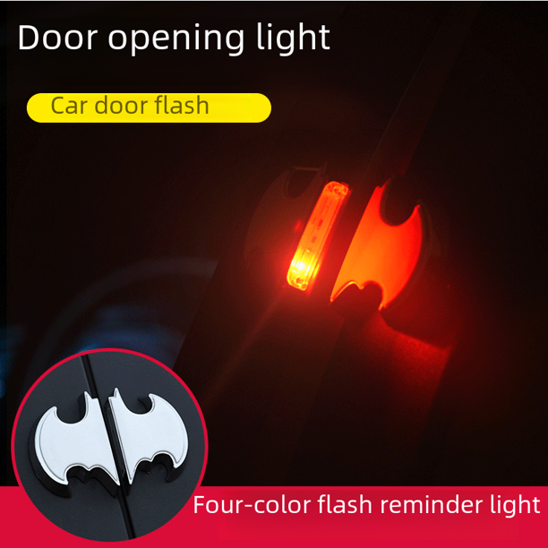 Luz de advertencia de puerta LED para automóvil, luz anticolisión y anticolisión, luz de apertura de puerta trasera, luz de ráfaga, luz de inducción, modificación sin cableado