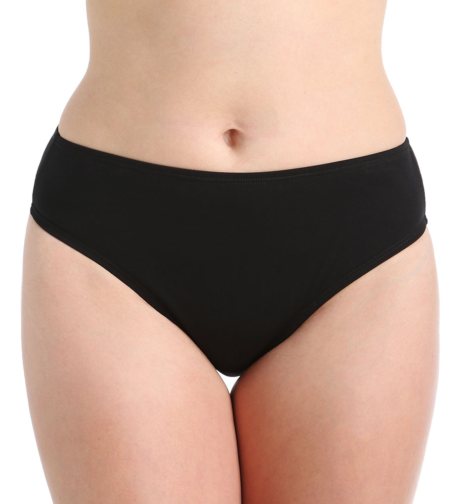 Women's Speedo 7231220 High Waist with Core Compression Swim Bottom (Black 14) - image 3 of 4