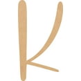 thumbnail image 1 of Wooden Letter K Blank Craft, Paintable 8'' MDF Wood DIY, Snowy, 1 of 3