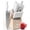 White Handle, Silver Blade & Ashwood Block, variant on Styled Settings 14-Piece Kitchen Knife Set with Block, Titanium Coated Stainless Steel Knives with Built-In Sharpener, Gold Knife Set with Ergonomic Handles and Kitchen Shear, Gold&Black