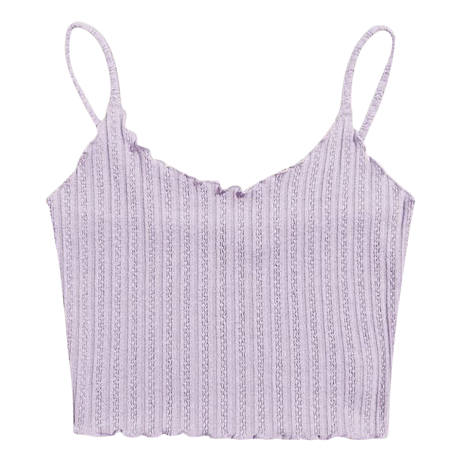 Cropped Tank Tops for Women Spaghetti Strap Crop Top Basic Sports Cami ...