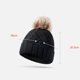 thumbnail image 4 of Sombreros de invierno para mujer y hombre, de lana gruesa, para ciclismo al aire libre, de punto cálido y polar, de poliéster., 4 of 6