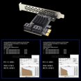 thumbnail image 4 of Adaptador tarjeta SATA III PCIe 4 puertos 6Gbps SATA 3.0 a PCI-E 1X con soporte, 4 of 8