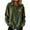 Green, variant on Women's Casual Corduroy Jacket with Denim Patchwork Button Down Design Long Sleeve Turndown Collar Distressed Look for Vintage Inspired Style XL Size Coffee