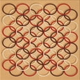 thumbnail image 1 of Ahgly Company Indoor Square Patterned Yellow Orange Area Rugs, 8' Square, 1 of 1