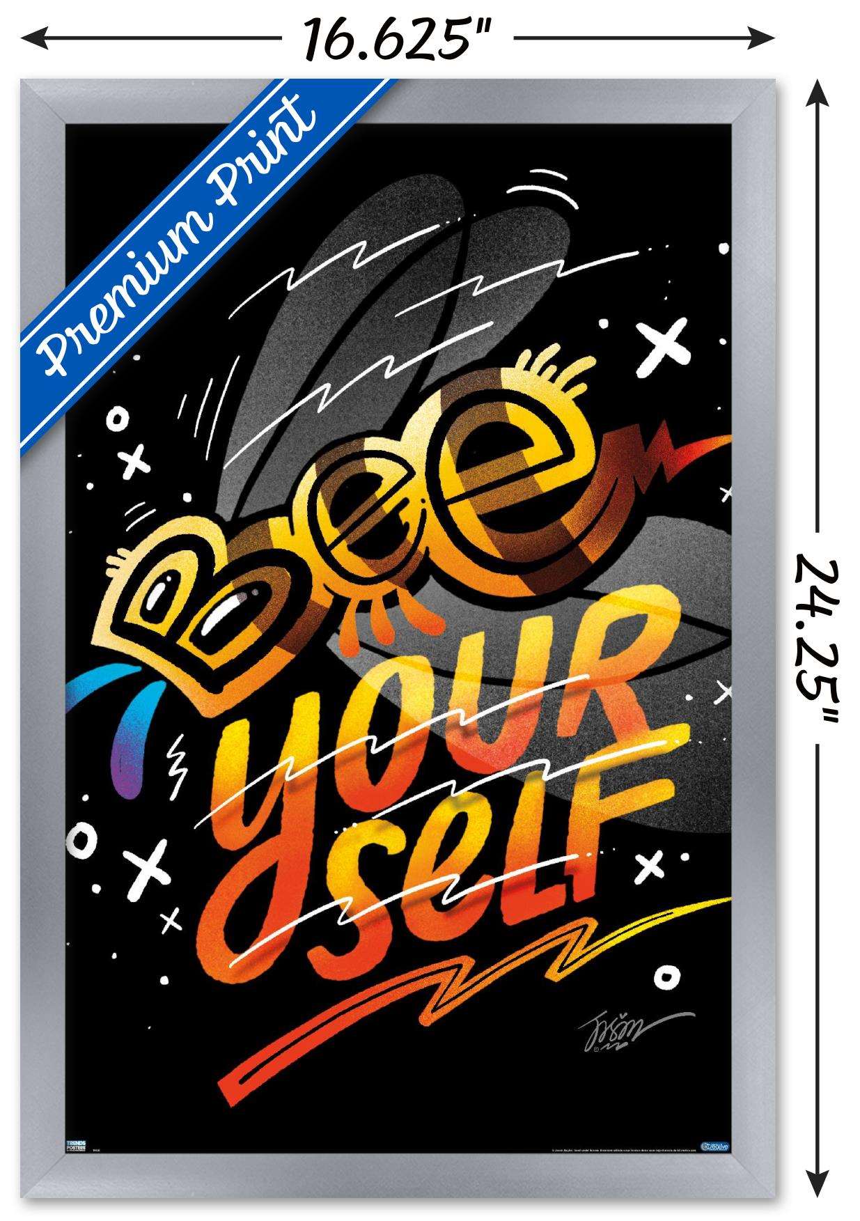 Jason Naylor - Bee Yourself Wall Poster, 14.725" x 22.375", Framed