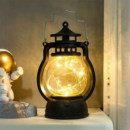 

Christmas Ornaments Clearance Christmas Retro Small Oil Lamp Electronic Candle Lamp Creative Horse Light LED Luminous Or Wooden Quirky Pen Holder