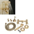 thumbnail image 1 of Tub Shower Faucet Set, Antique Brass Bathroom Shower Faucet Scratch   for Home, 1 of 8