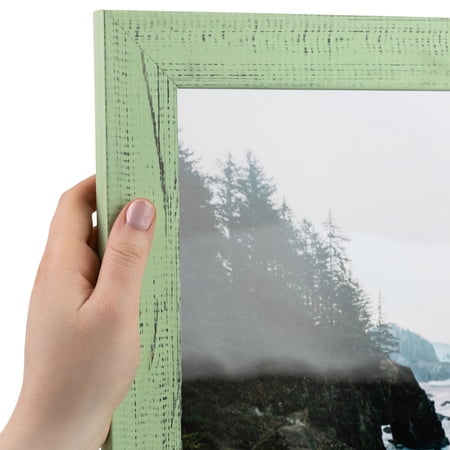 ArtToFrames 27" x 27" Pale Green Picture Frame, 27x27 inch Green Wood Poster Frame (WOM-4605), Pack