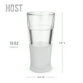 thumbnail image 5 of Host Freeze Beer Freezer Gel Chiller Double Wall Frozen Pint, White Glass, 5 of 7