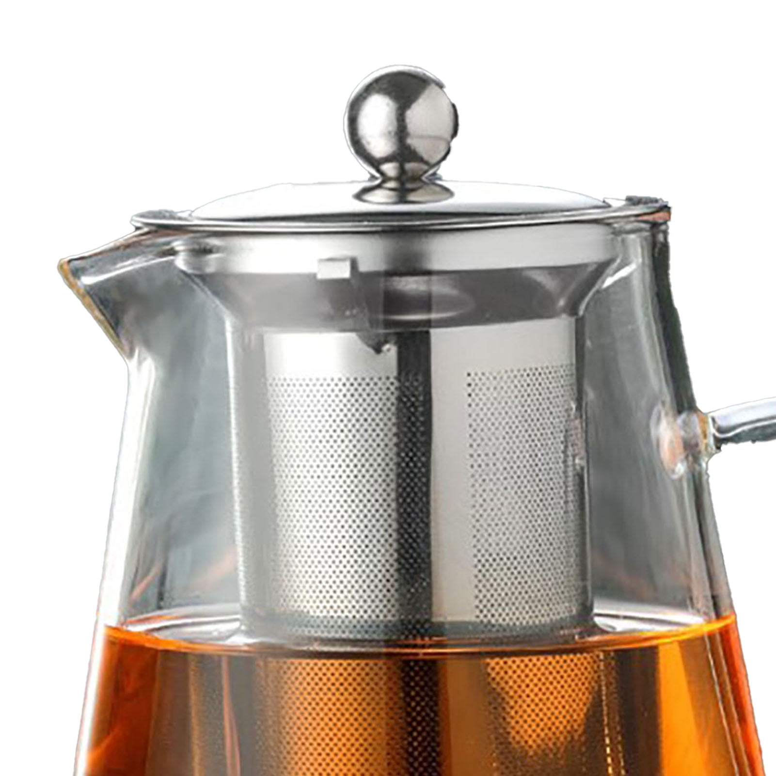 Théière En Verre Borosilicate 1300 Ml Avec Infuseur Amovible En Inox - Résistante à La Chaleur, Pour Thés En Vrac