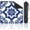 Color1, variant on Mahjong Mat 31.5" x 31.5" Blue Floral Tile Decorative Swirls Intricate Detailing Non-Slip Noise Reduction Mahjong Tiles Table Cover for Dominoes Poker Card Board and Tile Games Gift