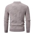 thumbnail image 4 of uikmnh Mens Sweater 2025 Men's and Winter Crew Neck Jacquard Pullover Sweater Sweater Base Size:L, 4 of 4