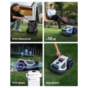 ANTHBOT M5 Lidar Robotic Lawn Mowers, 360° LiDAR+Vision Wire Free, 1/8 Acre, 4G App Control