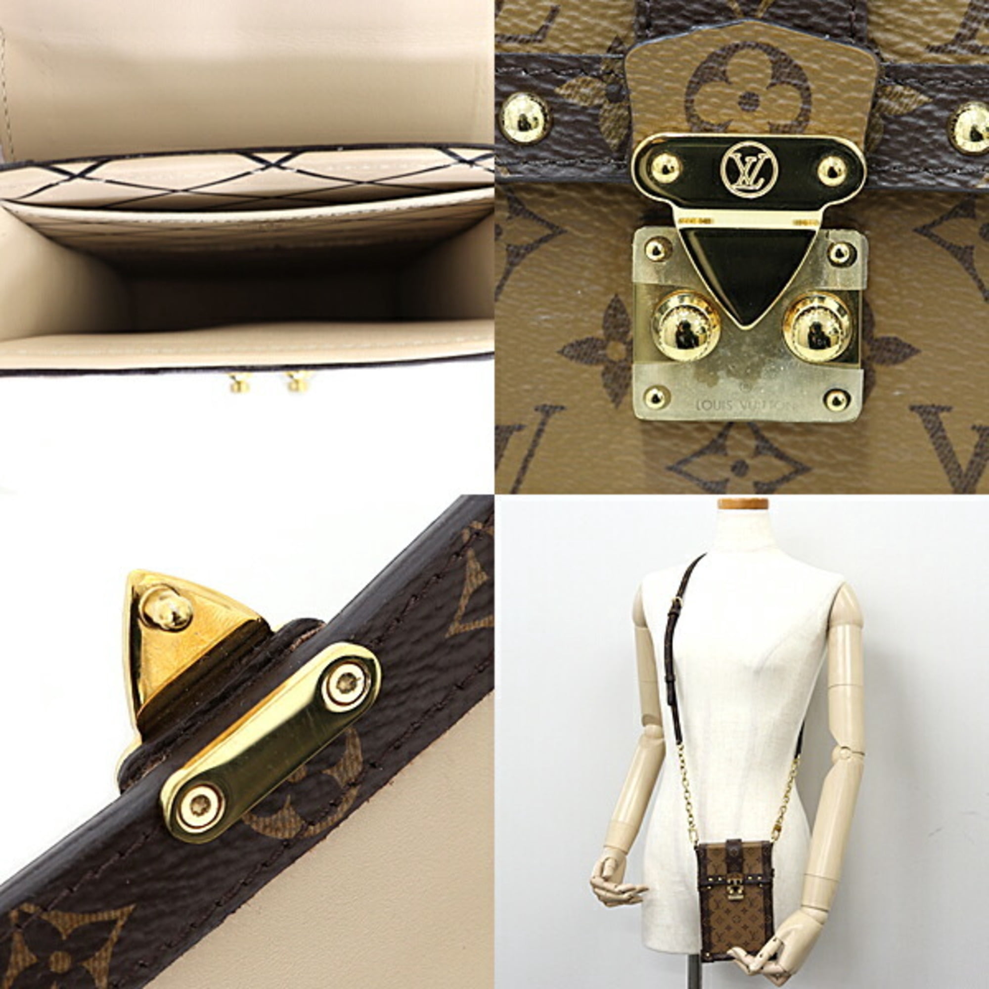 Pre-Owned LOUIS VUITTON Pochette Trunk Vertical Shoulder Bag 