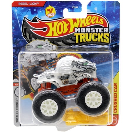 Hot Wheels Monster Trucks LIVE Rebel-Lion Totally Tooned Diecast Car