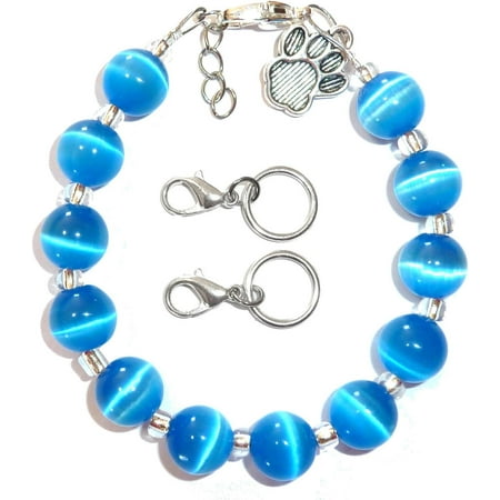 Shukong Pet Collar Adjustable Beaded Bling Jewelry Necklace  Pet Lover  Paw Print Charm  Small  Medium Dogs  s  Kittens  Puppies  Small Animal Accessories (11-13 1/2 Inches  Pearl)