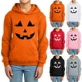 thumbnail image 4 of Halloween Hoodie Long Sleeve Pullover Hooded Tops With Pockets Soft Fleece Jacket,E-Black 90, 4 of 4