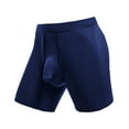 thumbnail image 3 of 4 Pack Men's Underwear Boxer Briefs Ice Silk Breathable Thin Comfortable Panties, 3 of 5