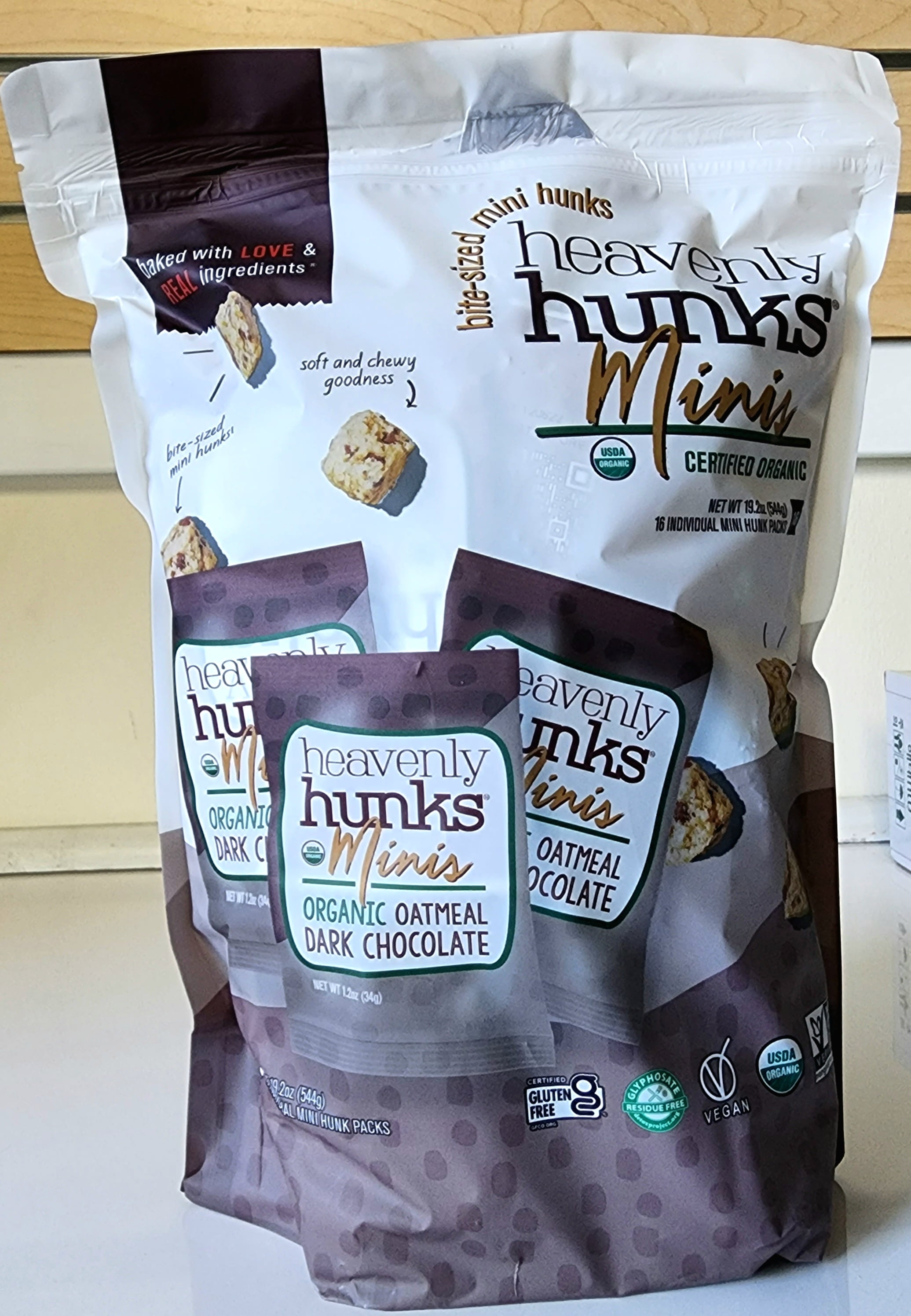 Heavenly Hunks Minis BiteSized Mini Hunks, Certified Organic, Net wt