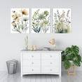 thumbnail image 4 of Botanical Art Wall Decoration Neutral Flower Wall Art Watercolor Botanical Painting Green Minimalist Poster Picture Botanical Wall Art Prints Vintage Farmhouse Decorative Painting, 4 of 7