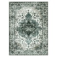thumbnail image 6 of GlowSol 8'x10' Area Rug for Living Room Boho Vintage Floral Rugs Distressed Medallion Carpet Soft Foldable Accent Rug Home Decor, Gray Green, 6 of 6