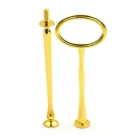 

changFM 2/3 Tiers Cake Rod Plate Stand Handle Fitting Hardware Wedding Party Supplies
