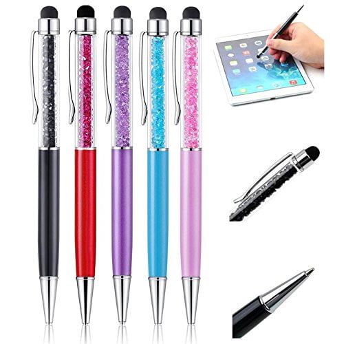 6pcs Slim 2 in 1 Ballpoint Pen & Capacitive Stylus For iPhone iPad Tablets PC 