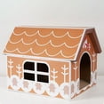 thumbnail image 6 of Cat Scratcher House Cardboard Cat House, Home Decoration, Cat Bed Cat Scratching Toy for Kitten Small Animals Christmas Gifts Gingerbread, 6 of 10